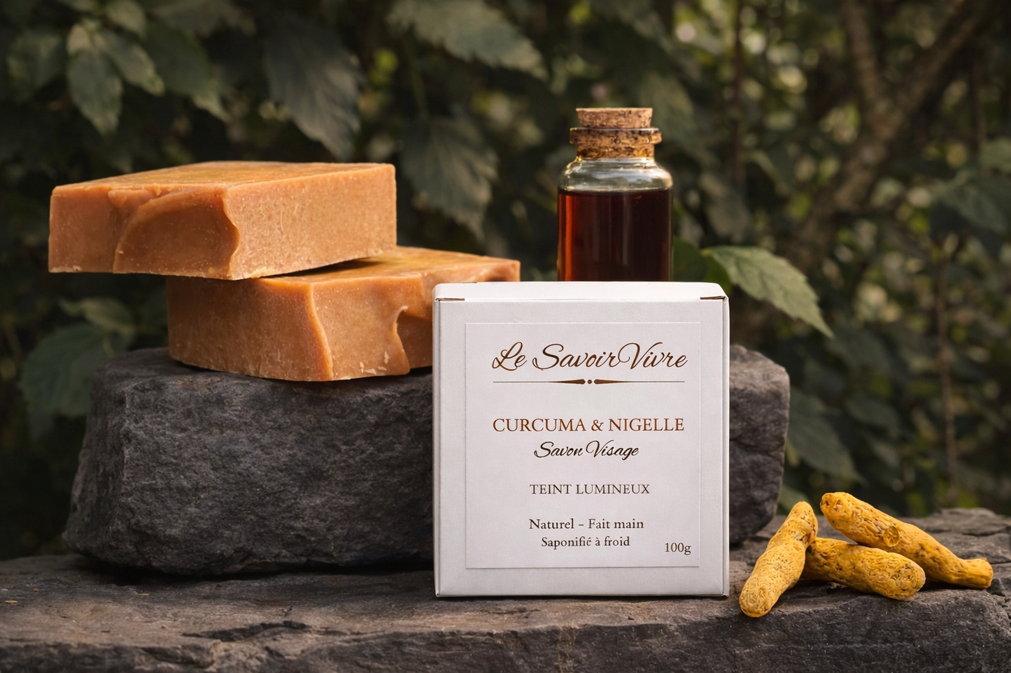 Savon Curcuma & Nigelle – Teint Lumineux
