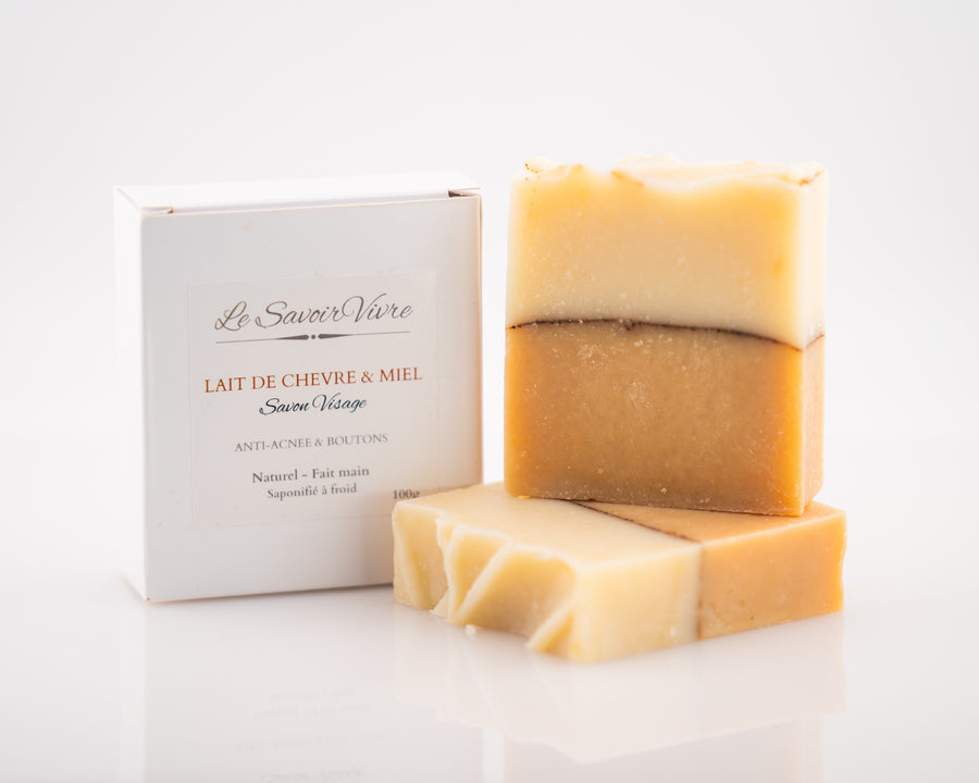 Savon Lait de Chèvre & Miel - Anti-acné